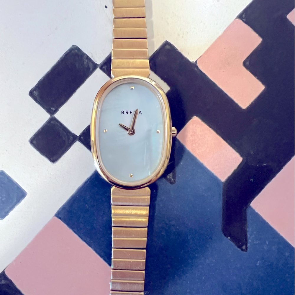 Breda Jane Watch in Gold & Blue